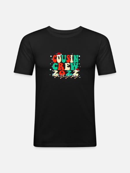 Sød fætter-kusine-jul - Fætre og kusiner matchende paja - Herre Slim Fit T-Shirt - sort