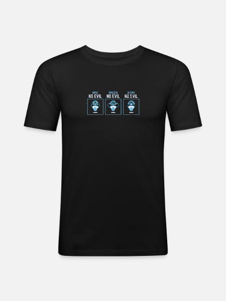 Wise Robots Computer Programmør Ingeniør Software - Herre Slim Fit T-Shirt - sort