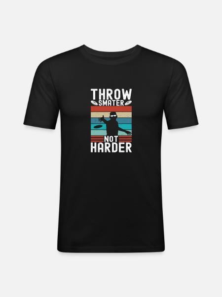 Disc Golf Disc Golfer - Men's Slim Fit T-Shirt - black