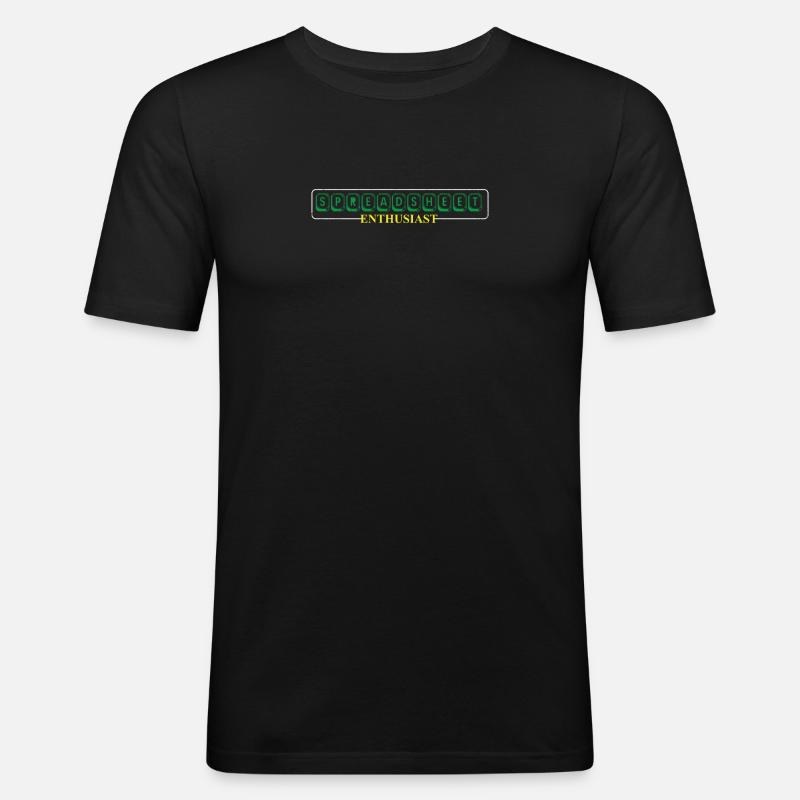 Feuille de calcul comptable CPA Fun Comptable Cool - T-shirt près du corps Homme - noir
