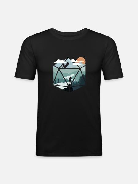 RPG rpg bordrollespil rollespil gamer rollespil - Herre Slim Fit T-Shirt - sort