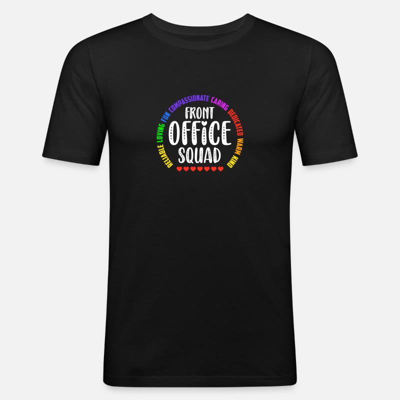 Nette Schulsekretärin Admin Appreciation Assistant - Männer Slim Fit T-Shirt - Schwarz