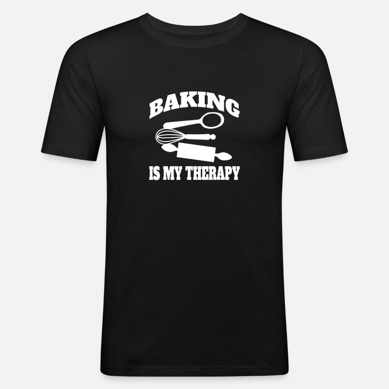 Baker Pastry Baking Pastry Bakery - Men's Slim Fit T-Shirt - black
