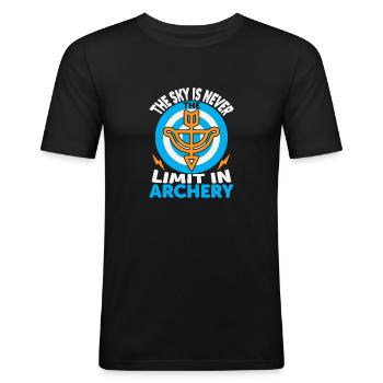 Archery - Men's Slim Fit T-Shirt - black - Front - Nik (191cm)