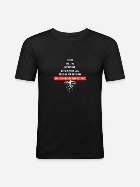 Be Motivated - Motivational Note Clothing - Men's Slim Fit T-Shirt - black