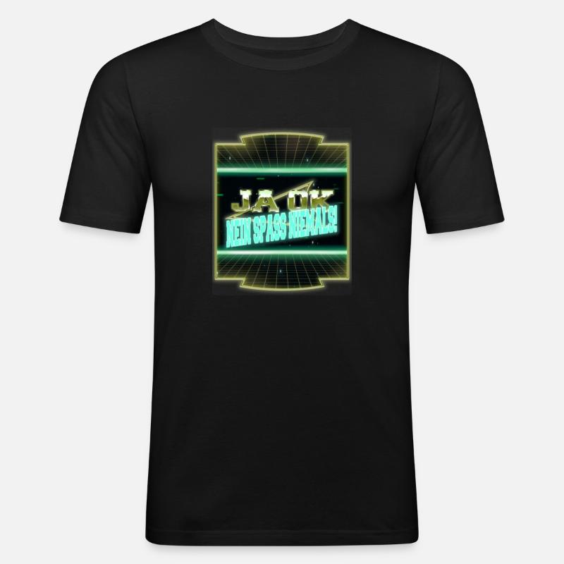cool spruch statement weihnachten geschenkidee - Männer Slim Fit T-Shirt - Schwarz