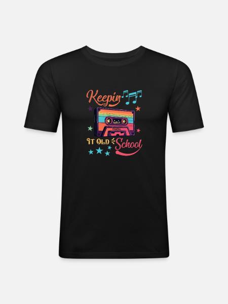 Like my mixtape - Men's Slim Fit T-Shirt - black