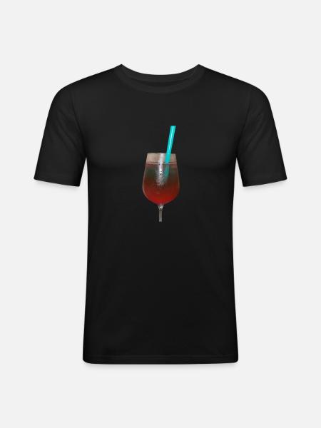 Cocktail - Men's Slim Fit T-Shirt - black