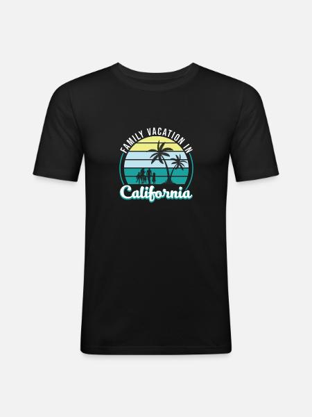Family Vacation - Men's Slim Fit T-Shirt - black