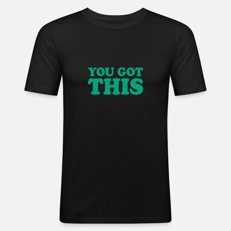 Motivational Testing - Men's Slim Fit T-Shirt - black