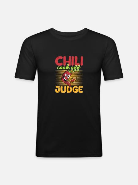Chili Cook Off Richter Funny Mexican BCC Chili - Maglietta aderente da uomo - nero