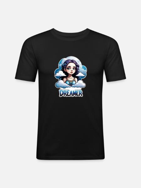 Träumer - Träumer - Träumer - Traum - Träumerei - Männer Slim Fit T-Shirt - Schwarz