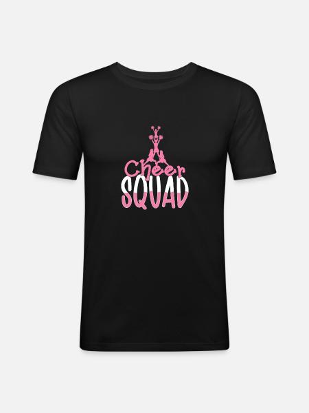 Cheer Squad Cheerleading Cheerleader - Men's Slim Fit T-Shirt - black