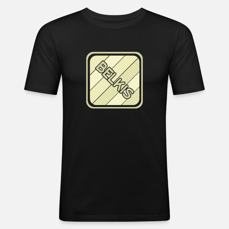 Belkis als Mädchenname - Männer Slim Fit T-Shirt - Schwarz
