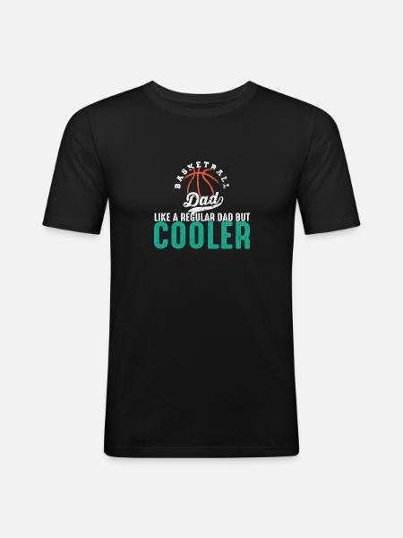 Basketball-Vater Basketball Dad - Men's Slim Fit T-Shirt - black