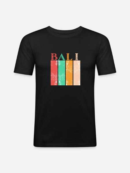 The magic of Bali Indonesia - Men's Slim Fit T-Shirt - black