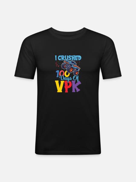 J’ai 100 jours de vpk - T-shirt près du corps Homme - noir