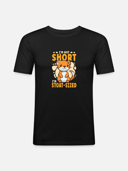 I'm not small, I'm ermine-big - Men's Slim Fit T-Shirt - black