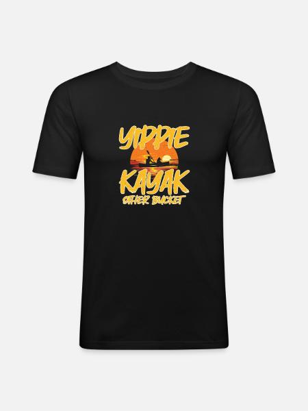 Kayaking - Men's Slim Fit T-Shirt - black