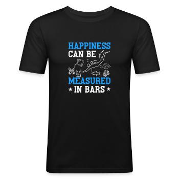 Diving saying for sea lovers - Men's Slim Fit T-Shirt - black - Front - Nik (191cm)
