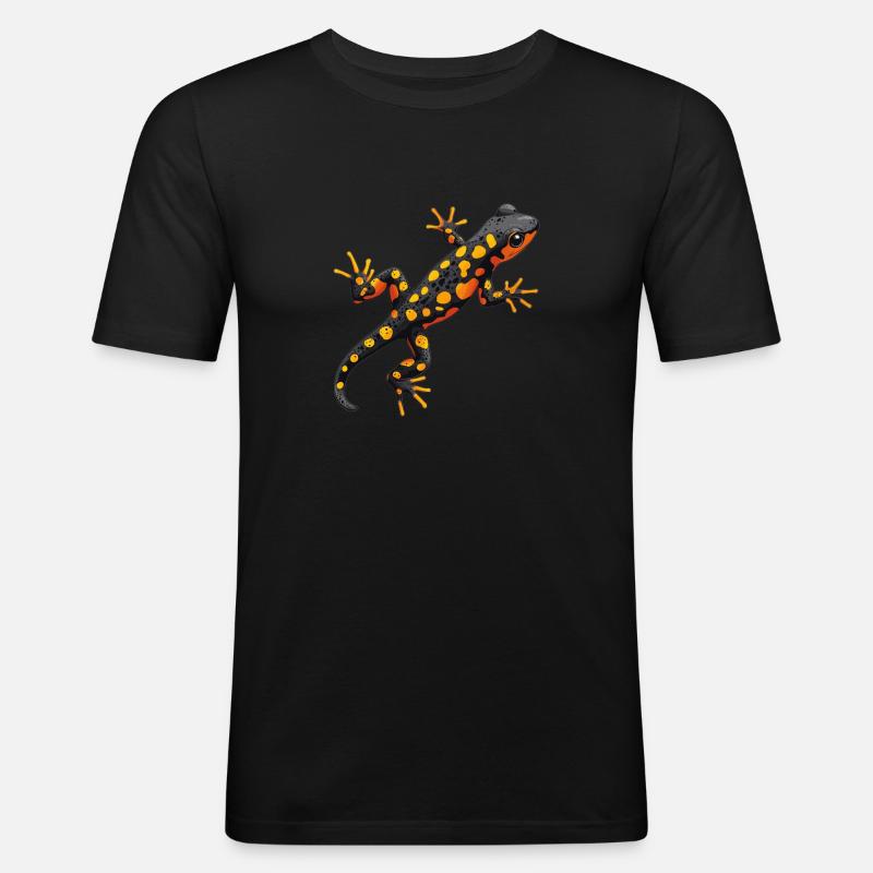 Salamanders Salamander - Männer Slim Fit T-Shirt - Schwarz