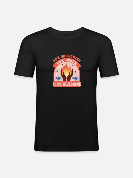 Gaslighter Gaslighting - Men's Slim Fit T-Shirt - black