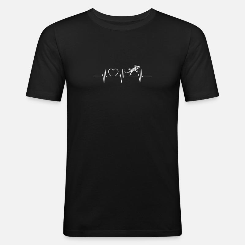 Salamanders Salamander - Männer Slim Fit T-Shirt - Schwarz