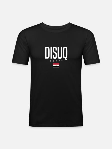 Disuq Egypt - Men's Slim Fit T-Shirt - black
