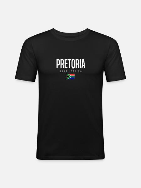 Pretoria, South Africa - Men's Slim Fit T-Shirt - black
