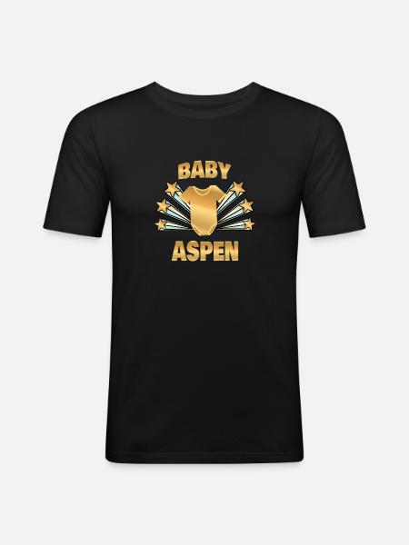 Gift for Aspen - Men's Slim Fit T-Shirt - black