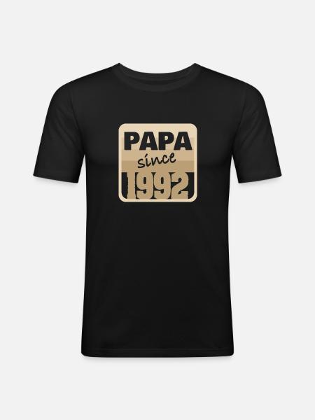 Father's Day 1992 - Men's Slim Fit T-Shirt - black