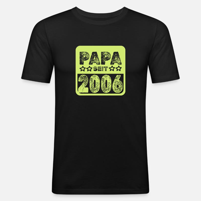 2006 2006 - Männer Slim Fit T-Shirt - Schwarz
