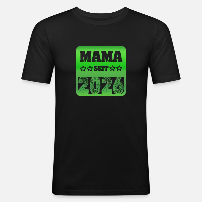 2026 2026 - Männer Slim Fit T-Shirt - Schwarz