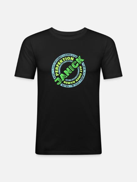 Janick - Men's Slim Fit T-Shirt - black