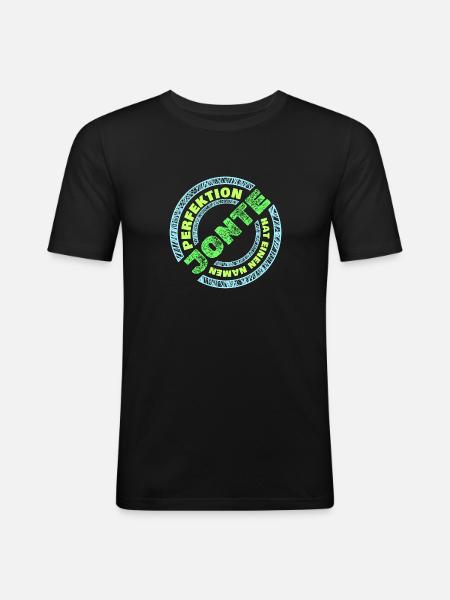 Jonte Jonte - Men's Slim Fit T-Shirt - black