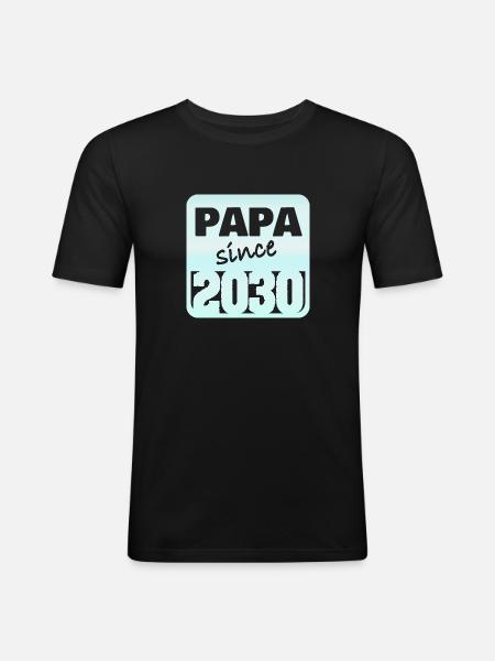 2030 - Men's Slim Fit T-Shirt - black