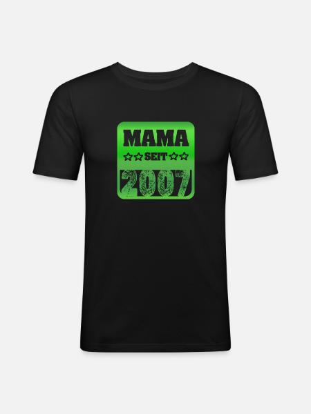 2007 - T-shirt près du corps Homme - noir