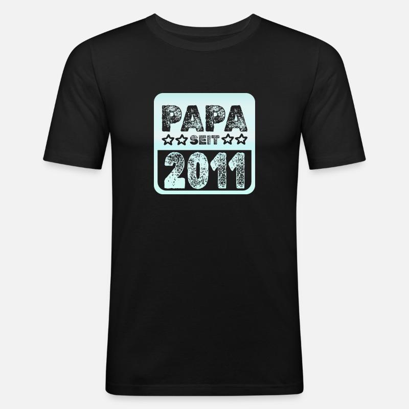 2011 - Männer Slim Fit T-Shirt - Schwarz