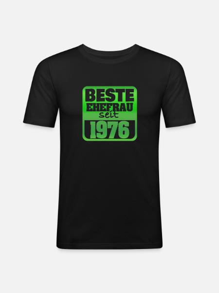 Woman 1976 - Men's Slim Fit T-Shirt - black