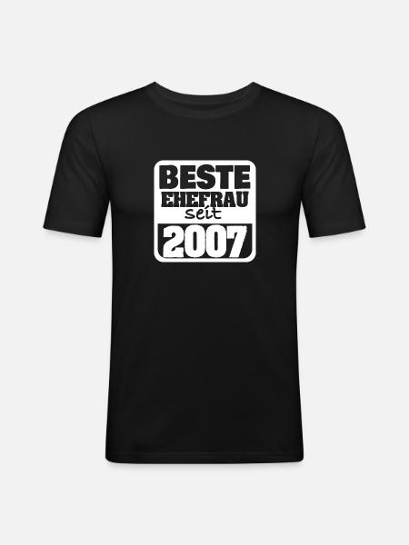 Femme 2007 - T-shirt près du corps Homme - noir