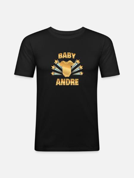 Andre - Men's Slim Fit T-Shirt - black