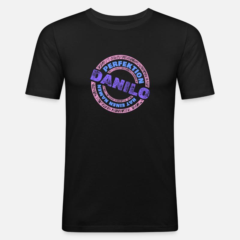 Danilo Danilo - Männer Slim Fit T-Shirt - Schwarz