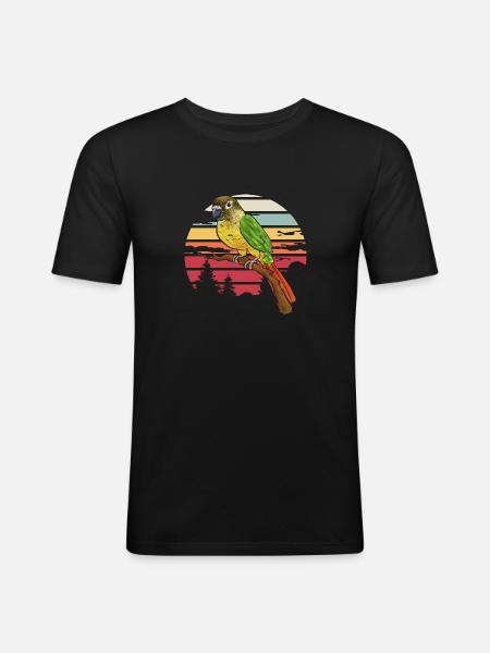 Molina Parakeet Parrot Bird Parakeet - Men's Slim Fit T-Shirt - black