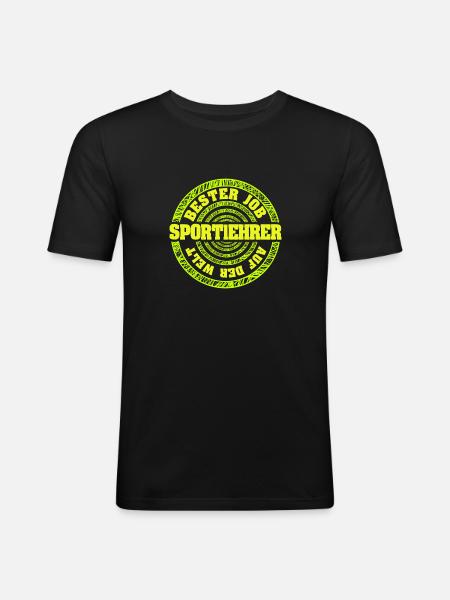 Physical education as a job - Men's Slim Fit T-Shirt - black