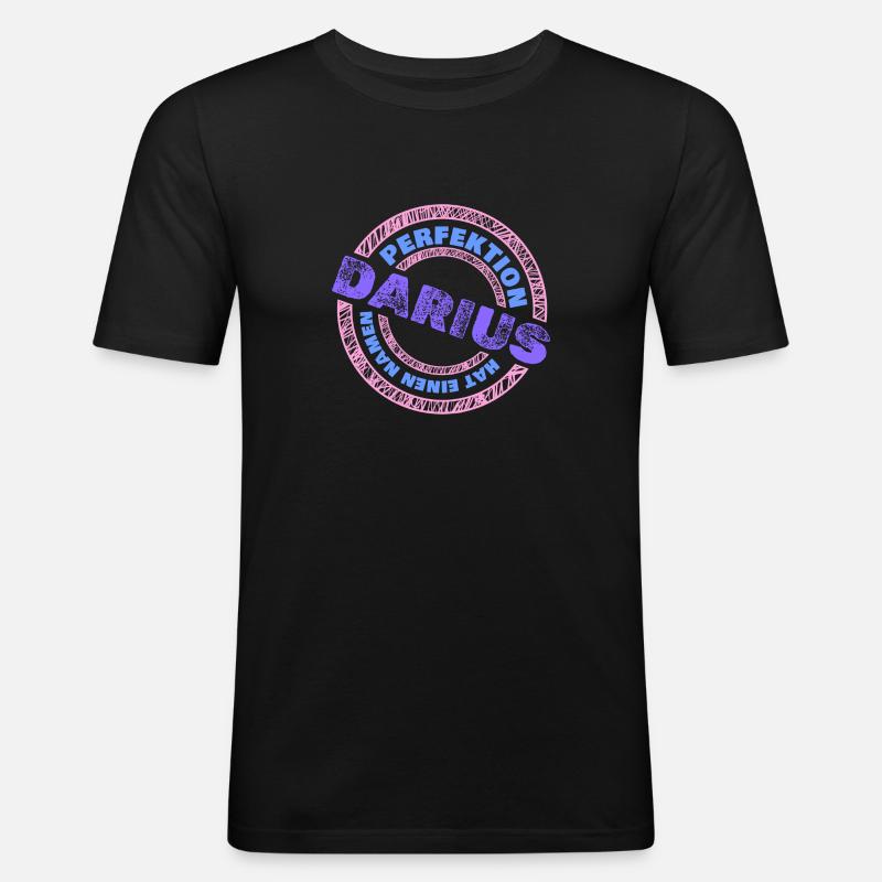 Darius Darius - T-shirt près du corps Homme - noir