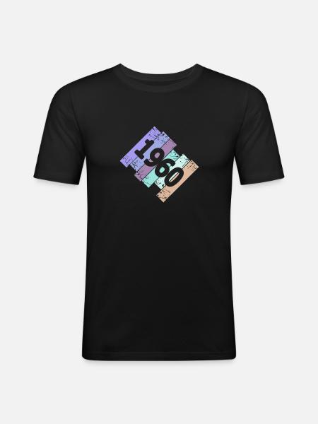 Oldtimer 1960 - Men's Slim Fit T-Shirt - black