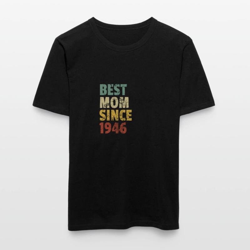 Beste Mutter seit 1946 Muttertags-Slogan-Zitat Männer Slim Fit T-Shirt