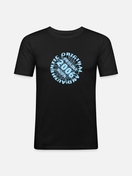 Spielfeld 2006 - Men's Slim Fit T-Shirt - black