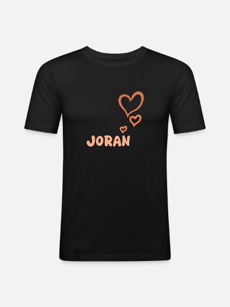 Gift for Joran - Men's Slim Fit T-Shirt - black