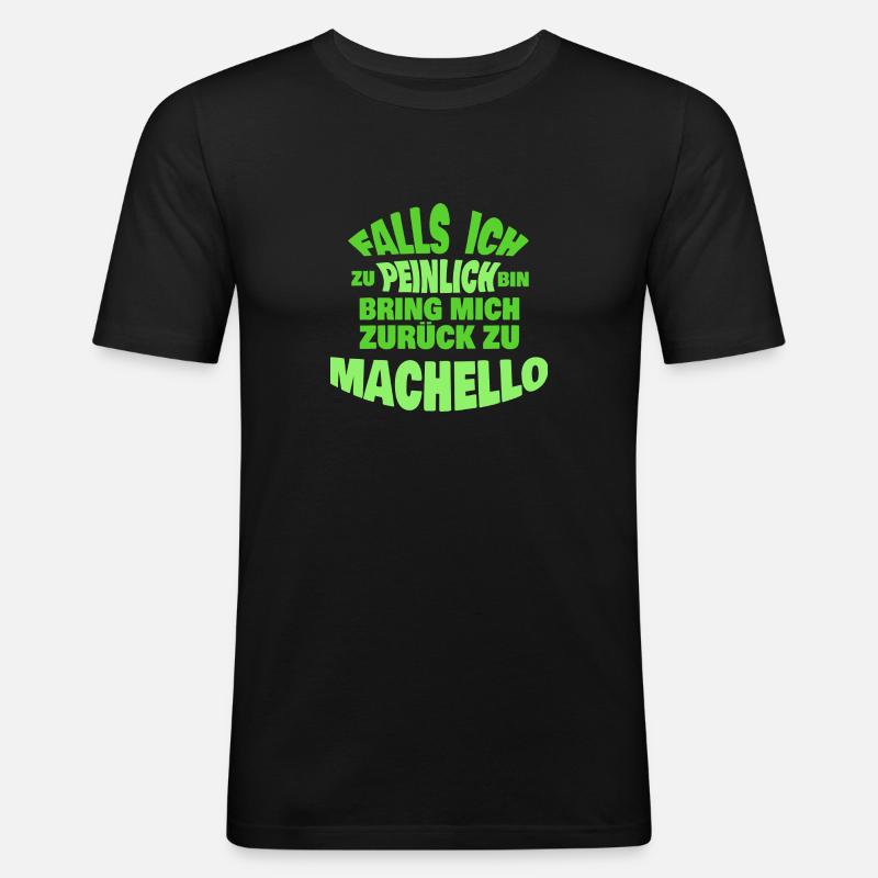 Machello - Men's Slim Fit T-Shirt - black